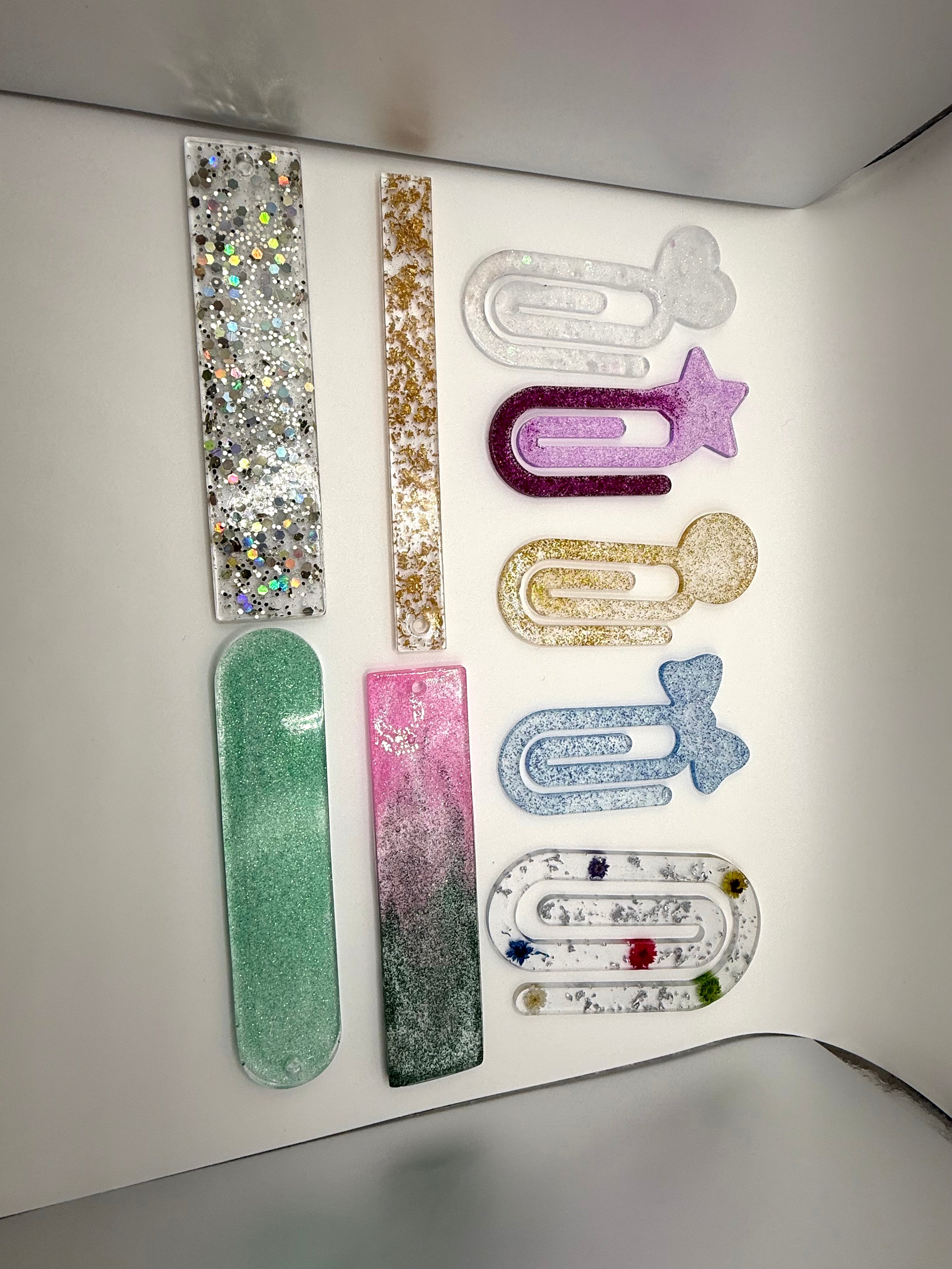 Resin bookmarks
